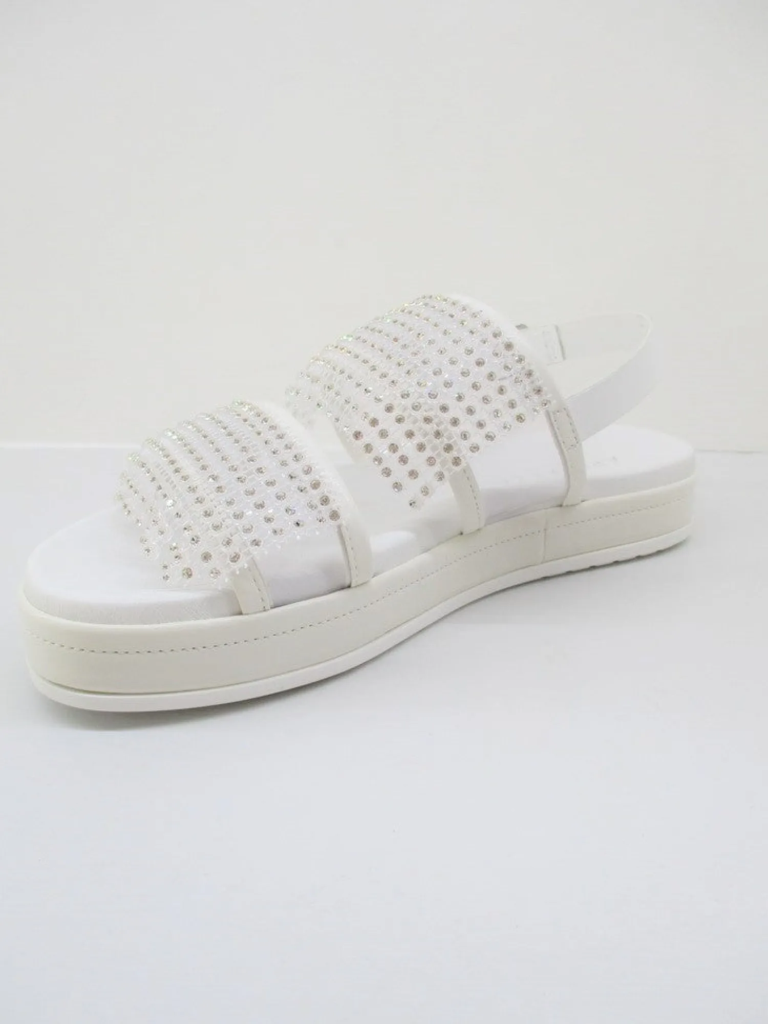 Sandalo pelle donna Isabella bianco<Apepazza Discount