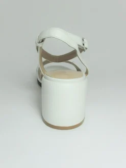 Sandalo pelle donna Maggie Bianco<Apepazza Best