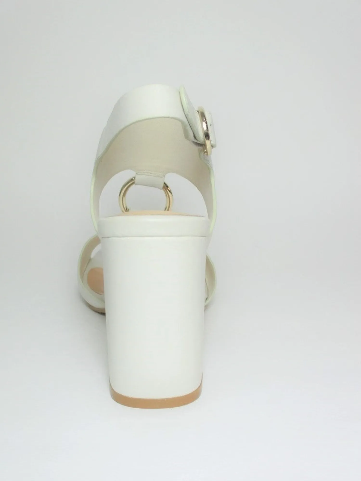 Sandalo pelle donna Vera Bianco<Apepazza Discount