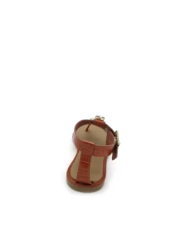 Sandalo pelle donna S2ROCK06 Mattone<Apepazza Online