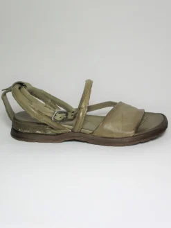 Sandalo pelle donna A46004 Verde<AS98 Hot