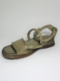 Sandalo pelle donna A46004 Verde<AS98 Hot