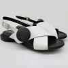 Sandalo pelle donna Barracuda's bianco/nero 0502<Adele Dezzotti Hot