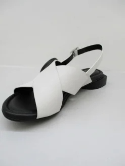 Sandalo pelle donna Barracuda's bianco/nero 0502<Adele Dezzotti Hot