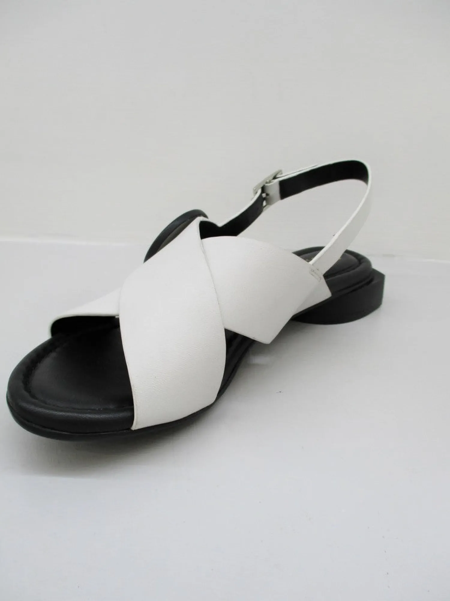 Sandalo pelle donna Barracuda's bianco/nero 0502<Adele Dezzotti Hot
