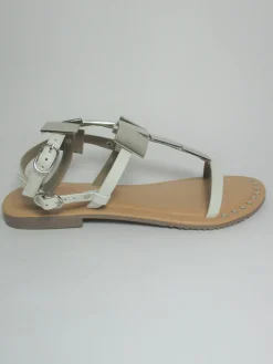 Sandalo pelle donna GL 1020 Bianco<Cafènoir Sale