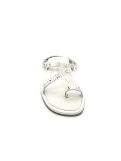 Sandalo pelle donna GD1060 Bianco<Cafènoir Fashion