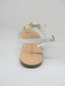 Sandalo pelle donna GH932 bianco<Cafènoir Hot