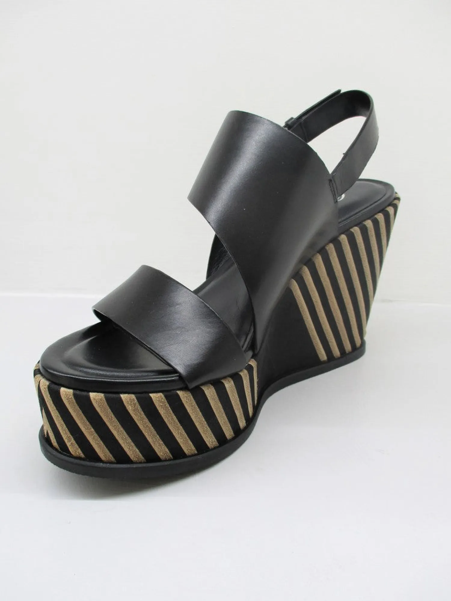 Sandalo pelle donna 1801 nero<Cris Vergrè Online
