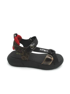 Sandalo pelle donna E1845 Bronzo<Elena Iachi Outlet