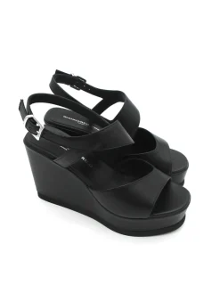 Sandalo pelle donna 2116 Vale Mousse nero<Gianmarco Sorelli Online