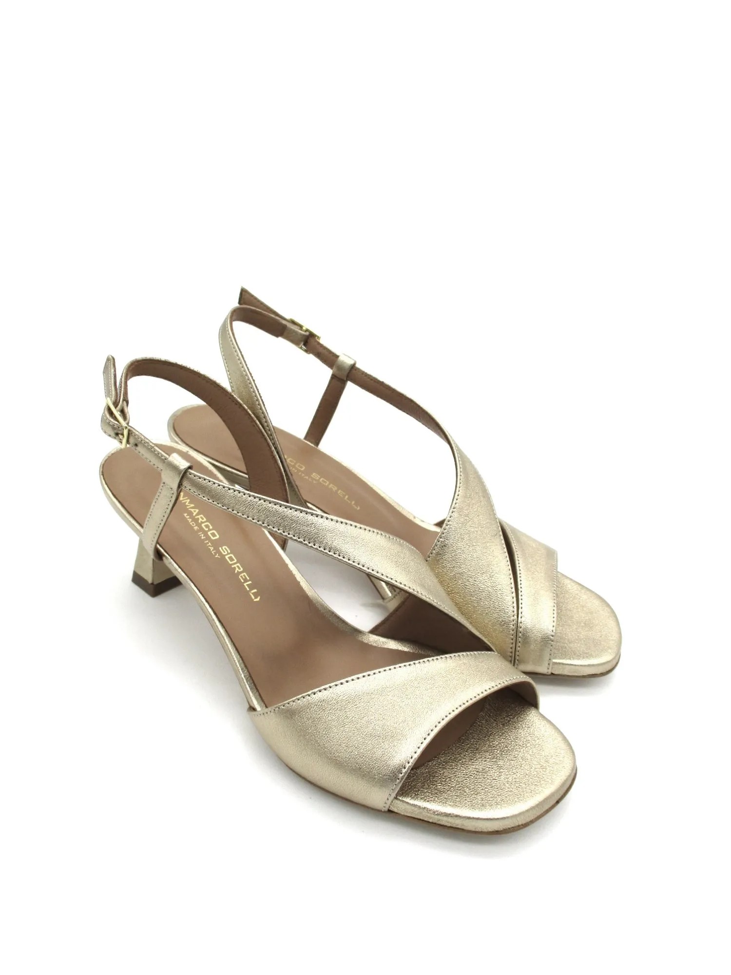 Sandalo pelle donna Lola Laminato - 2132 -<Gianmarco Sorelli Clearance