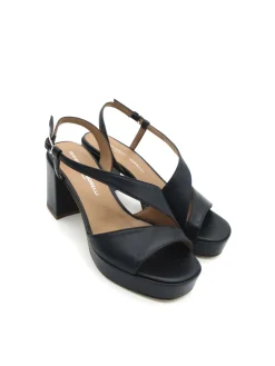 Sandalo pelle donna 2132 Nora Blu<Gianmarco Sorelli Clearance