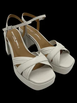 Sandalo pelle donna Livia Mousse Gesso - 2230 -<Gianmarco Sorelli Clearance