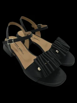 Sandalo pelle donna Musa Black - 2214 -<Gianmarco Sorelli Discount