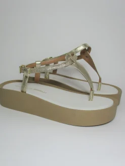 Sandalo pelle donna 2070 Platino<Gianmarco Sorelli New