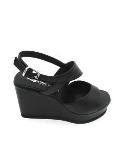 Sandalo pelle donna 2116 Vale Mousse nero<Gianmarco Sorelli Online