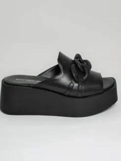 Sandalo pelle donna 2953/OPAK Nero<Gianmarco Sorelli Discount