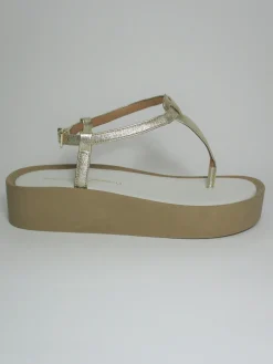 Sandalo pelle donna 2070 Platino<Gianmarco Sorelli New