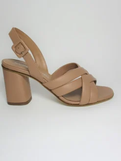 Sandalo pelle donna 2069 beige<Gianmarco Sorelli Outlet
