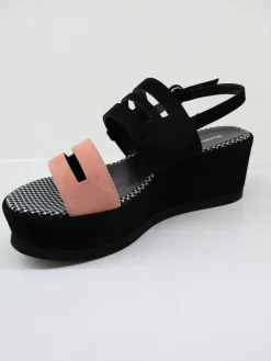 Sandalo pelle donna 2031 Jil nero<Gianmarco Sorelli Best