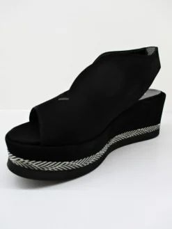 Sandalo pelle donna 2006 Jil nero<Gianmarco Sorelli Online