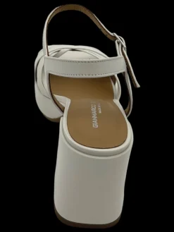 Sandalo pelle donna Livia Mousse Gesso - 2230 -<Gianmarco Sorelli Clearance