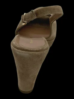 Sandalo pelle donna mara Camoscio visone - 2717 -<Gianmarco Sorelli Outlet