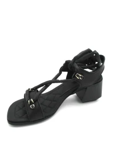 Sandalo pelle donna Janet & Janet 3283 Adriana Nero<Janet Sport Clearance