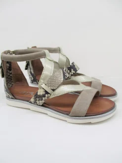 Sandalo pelle donna 740073 grigio<Mjus Clearance