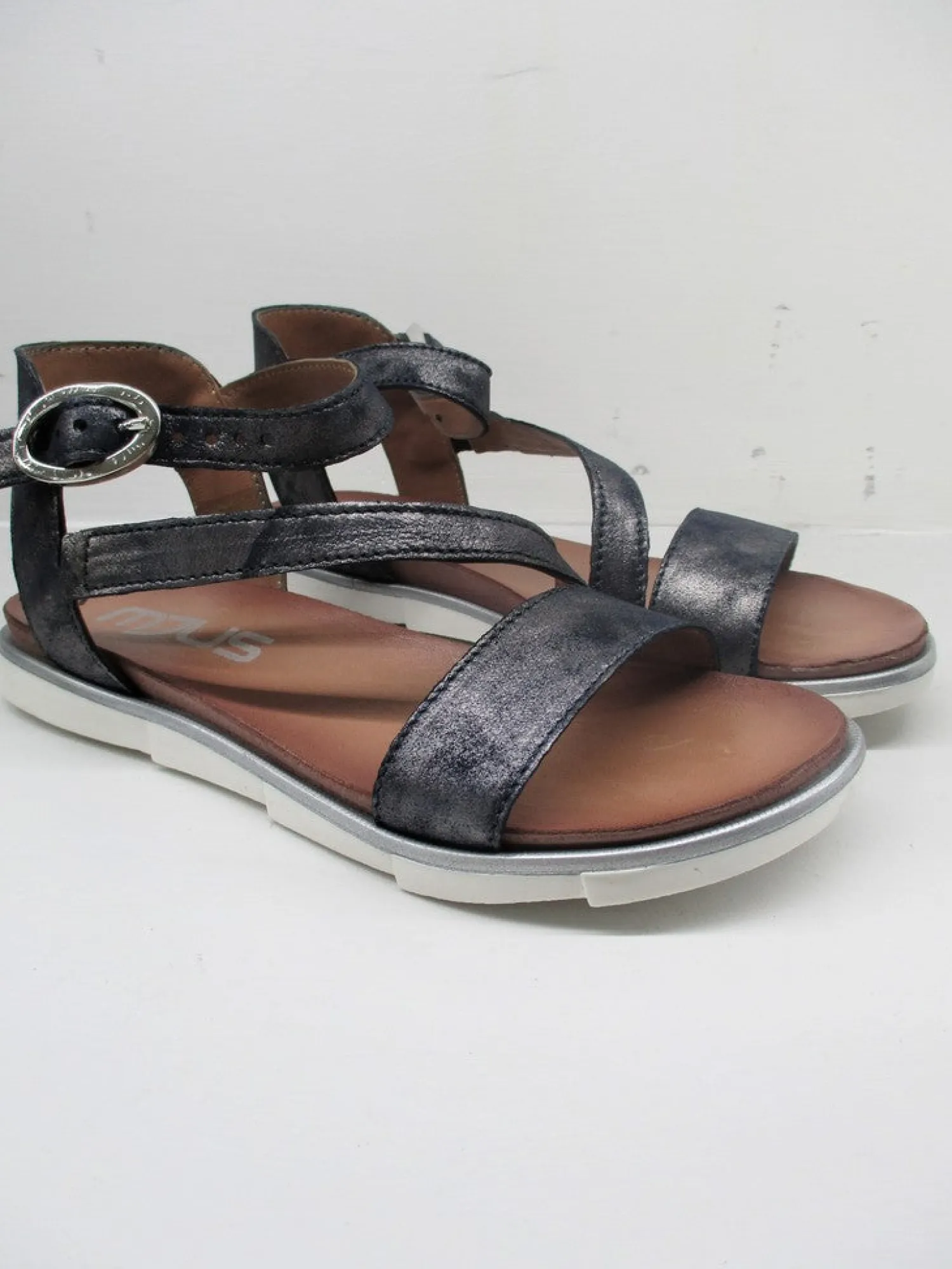 Sandalo pelle donna 740019 blu<Mjus Online