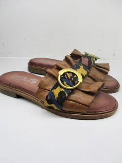 Sandalo pelle donna M05028 cuoio<Mjus Clearance