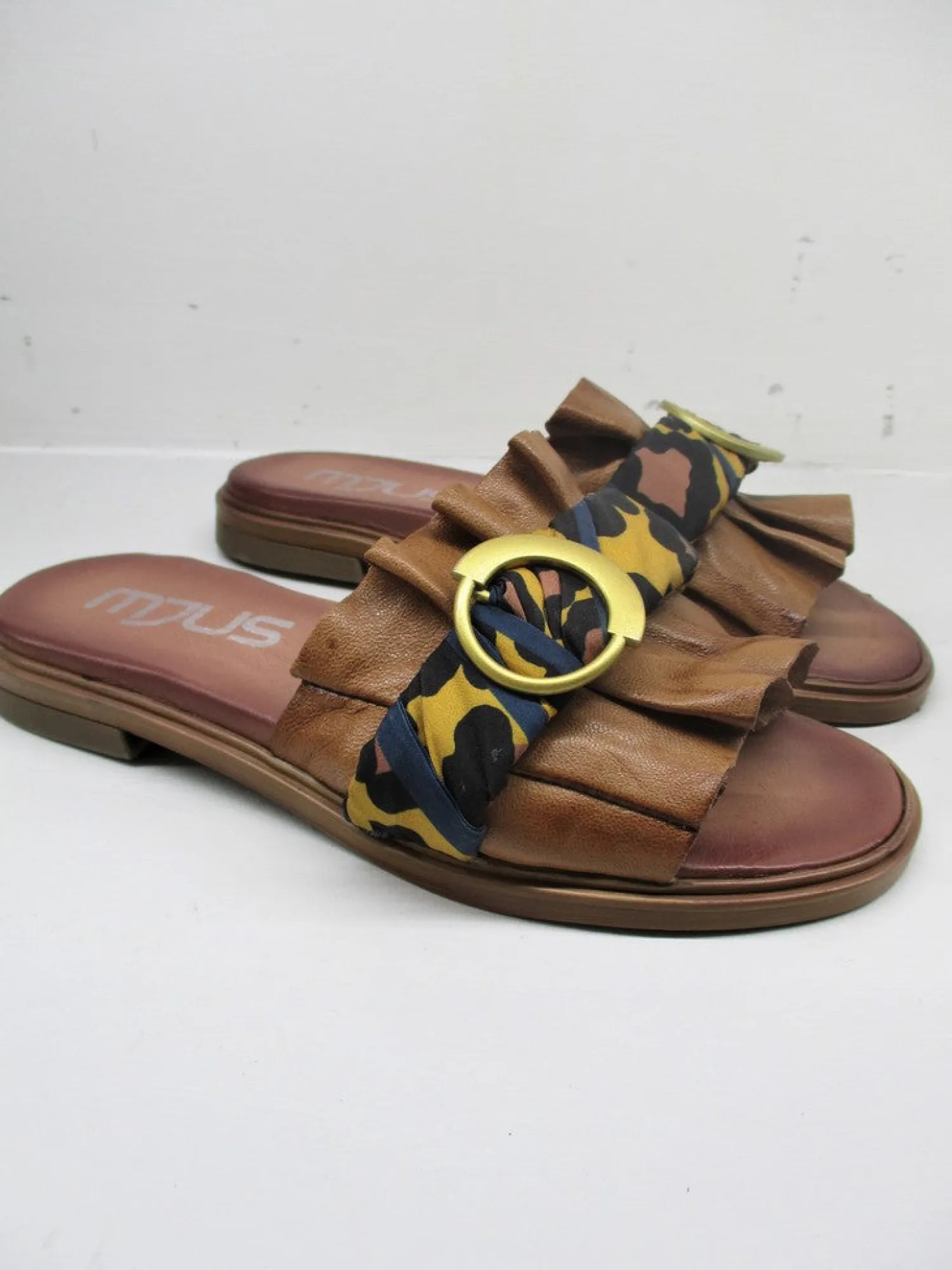 Sandalo pelle donna M05028 cuoio<Mjus Clearance
