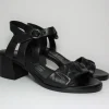 Sandalo pelle donna P09002 nero<Mjus New
