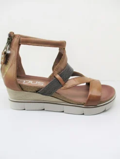 Sandalo pelle donna 866054 cuoio<Mjus Outlet