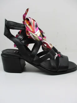 Sandalo pelle donna M09007 nero<Mjus Sale
