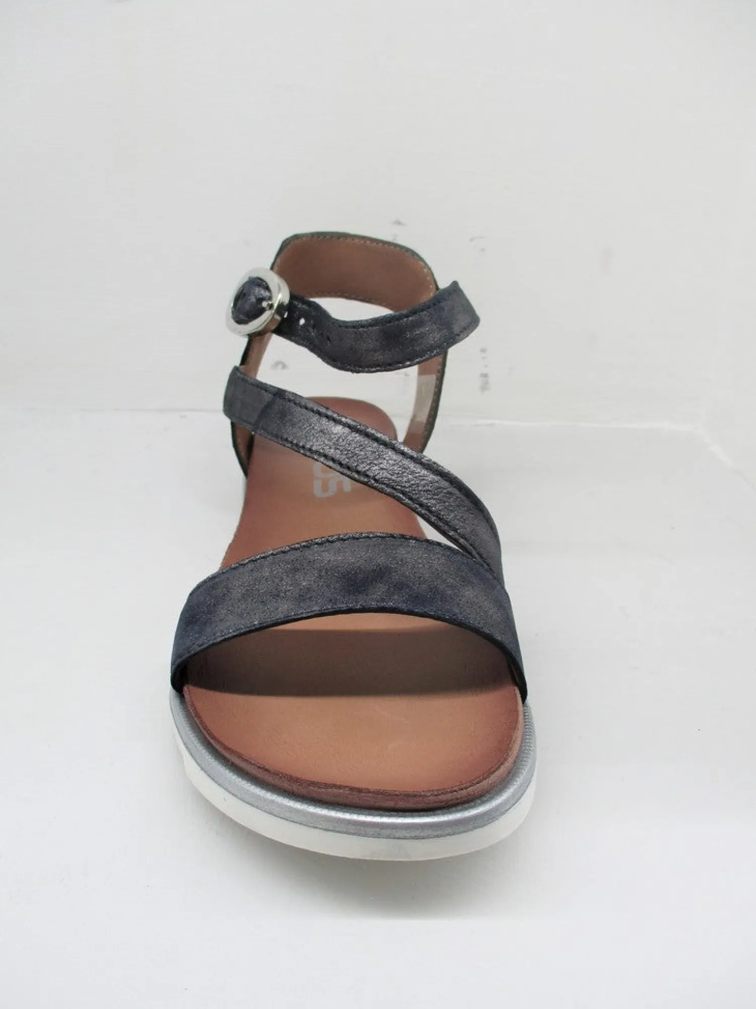 Sandalo pelle donna 740019 blu<Mjus Online