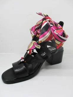 Sandalo pelle donna M09007 nero<Mjus Sale