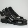 Sandalo pelle donna Julia 1056 Nero<Oxs Online