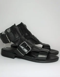 Sandalo pelle donna Julia 1056 Nero<Oxs Online