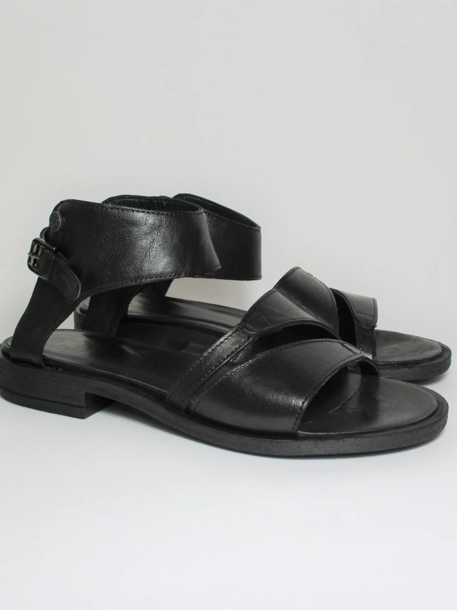 Sandalo pelle donna Julia 1058 Nero<Oxs Best