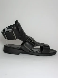 Sandalo pelle donna Julia 1056 Nero<Oxs Online