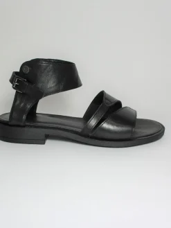 Sandalo pelle donna Julia 1058 Nero<Oxs Best