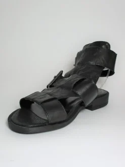 Sandalo pelle donna Julia 1056 Nero<Oxs Online