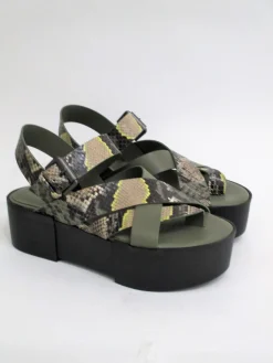 Sandalo pelle donna VIC MATIE 1U7214D militare<Vic Matiè Best