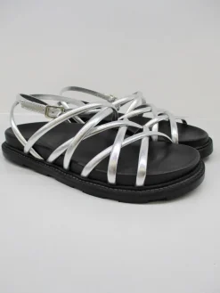 Sandalo pelle donna VIC MATIE 1X8392D argento<Vic Matiè Discount