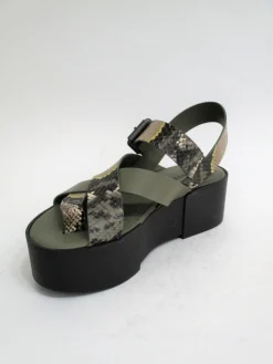 Sandalo pelle donna VIC MATIE 1U7214D militare<Vic Matiè Best