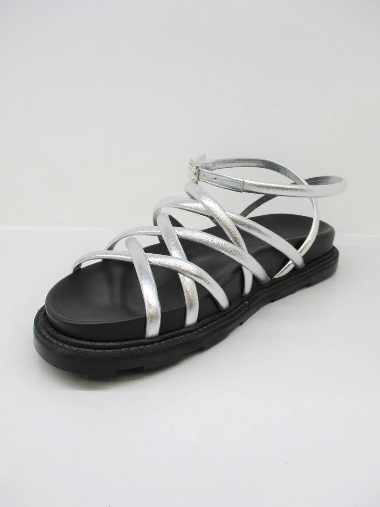 Sandalo pelle donna VIC MATIE 1X8392D argento<Vic Matiè Discount