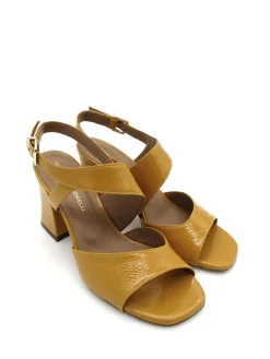 Sandalo pelle lucida donna Alba Saffron - 2116 -<Gianmarco Sorelli Clearance