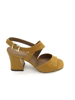 Sandalo pelle lucida donna Alba Saffron - 2116 -<Gianmarco Sorelli Clearance